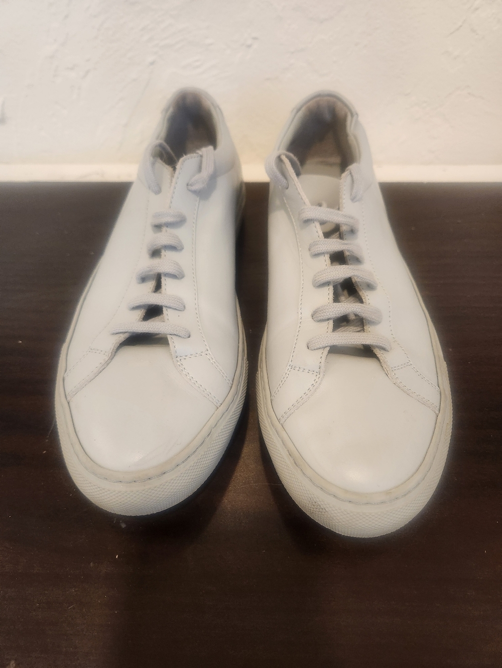 Common Projects | "Original Achilles Low" Nappa Leather Sneaker in Grey - Picture 2 of 7